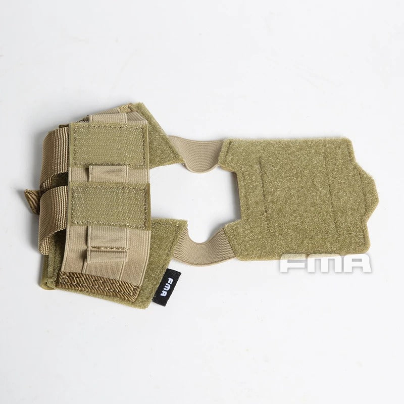 FMA Helmet Pouch for NVG Battery Box / Counterweight, Velcro - Tan