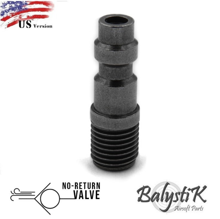 BalystiK HPA no return valve male fitting for GBB magazine US Version