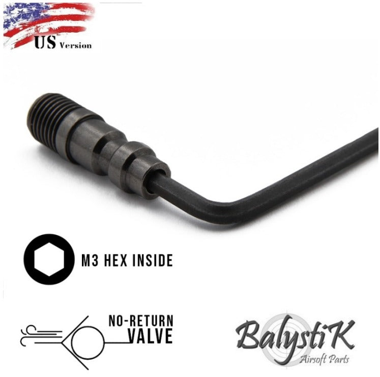 BalystiK HPA no return valve male fitting for GBB magazine US Version