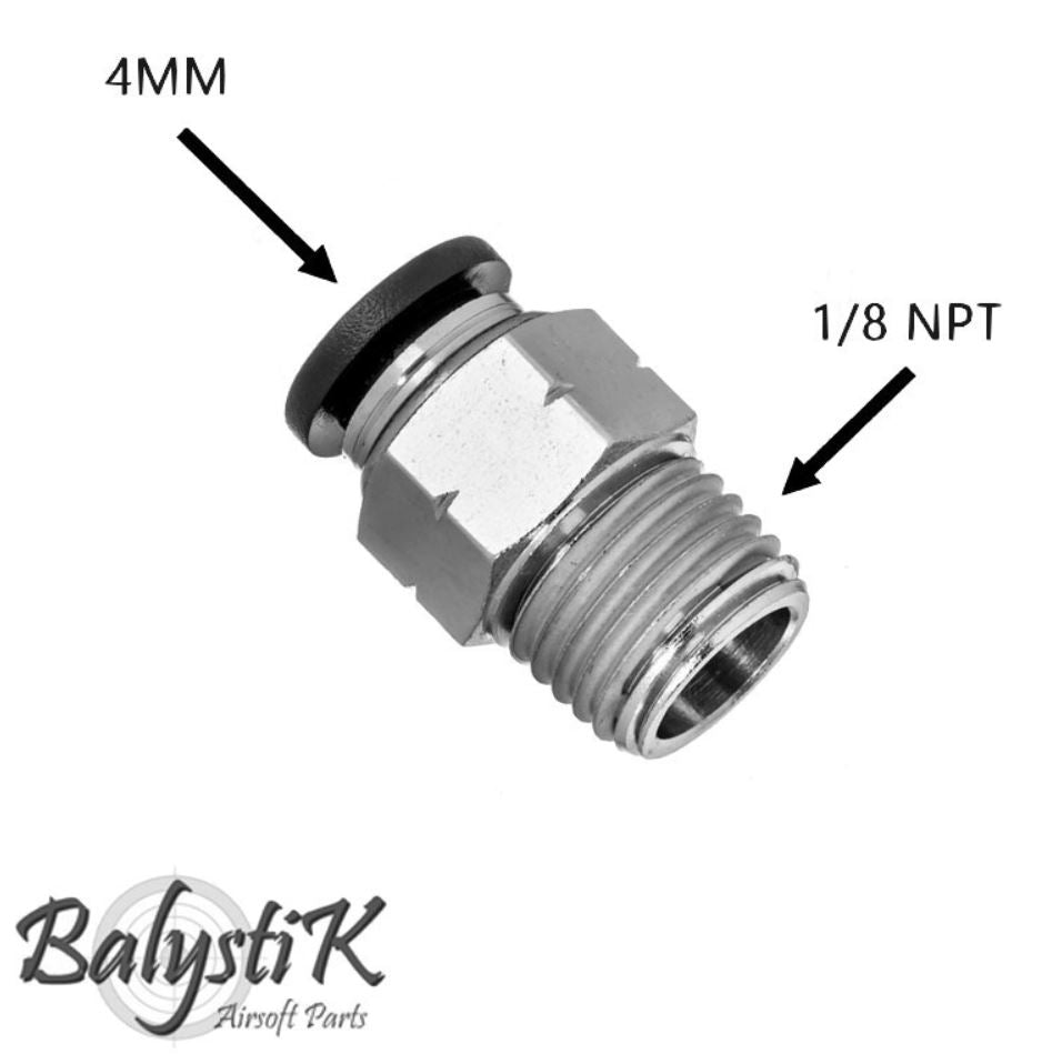 BalystiK 1/8 NPT male adapter for 4mm macroline