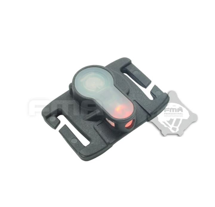 FMA MOLLE System Strobe Light, Black Case - Red