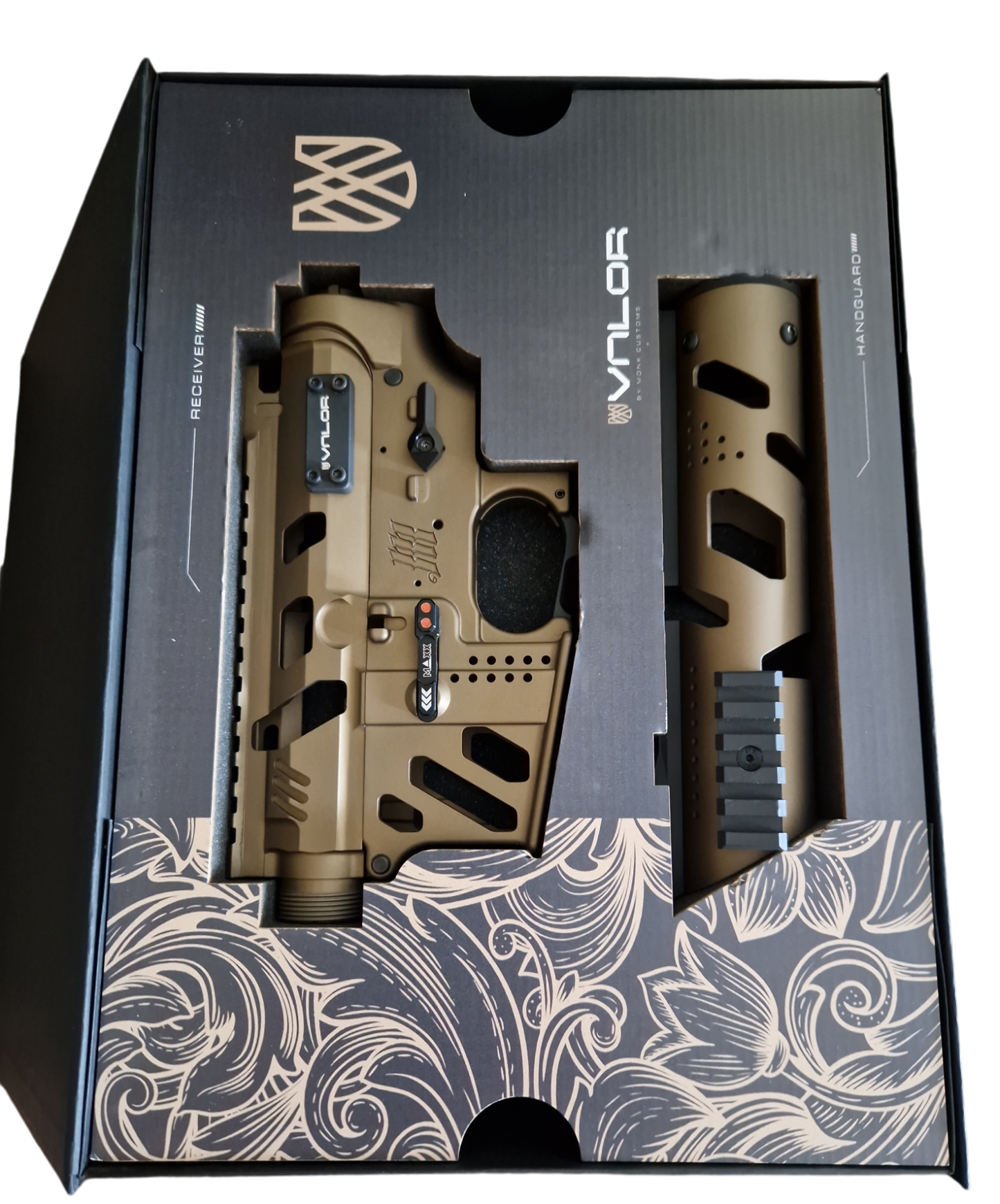 Monk Customs VALOR ginklo rėmas/ Gold 8"