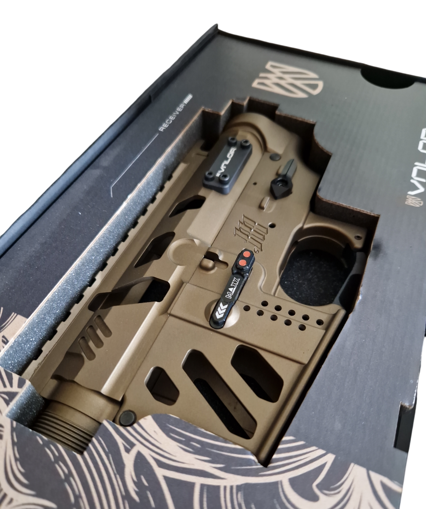 Monk Customs VALOR ginklo rėmas/ Gold 8"