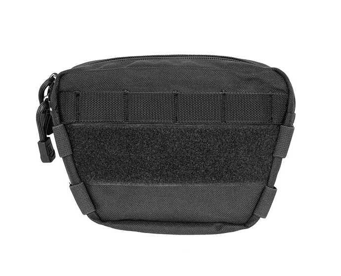 Drop Down Velcro Utility Pouch Užsegamas klijuojamas dėklas - juodas