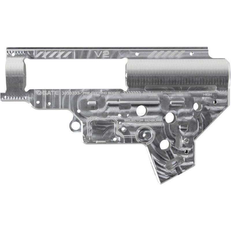 GATE CNC Aluminium Gearbox EON V2 ( 8 mm) - Silver