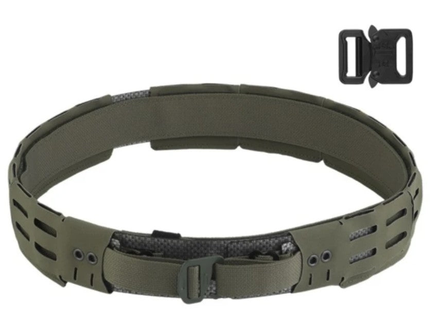 WST WRC Lightweight Combination Shooters Belt with Molle Webbing - Ranger Green