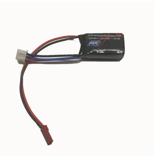 Li-Pol battery ASG 7,4V 250mAh, 20C - HPA FCU