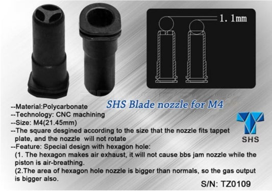 SHS Blade Nozzle 21,45mm for M4 AEG