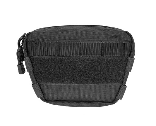 Drop Down Velcro Utility Pouch Užsegamas klijuojamas dėklas - juodas