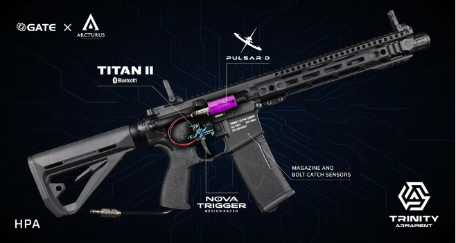 TRINITY ARMAMENT GA-TA03P HPA Training Replica with PULSAR D & TITAN II Bluetooth®