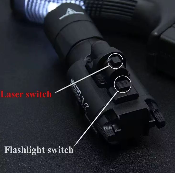 X400U High-intensity Flashlight Laser Pointer Fits 20mm Rail