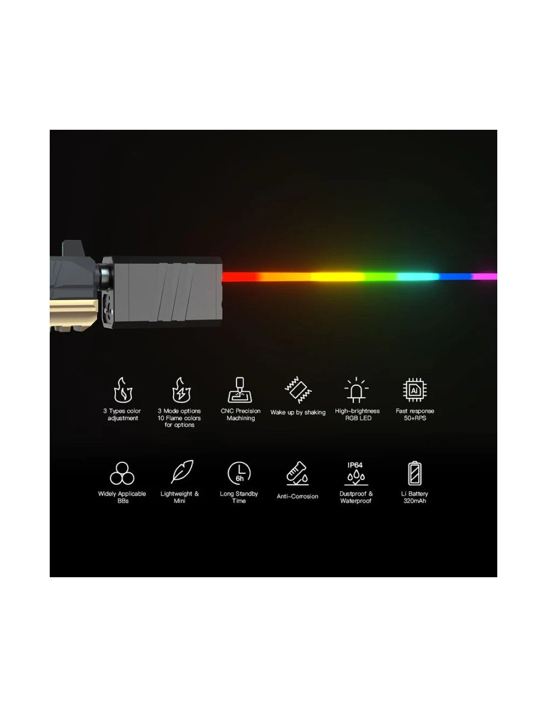 E-Shooter Flare Cube Bluetooth Tracer Unit