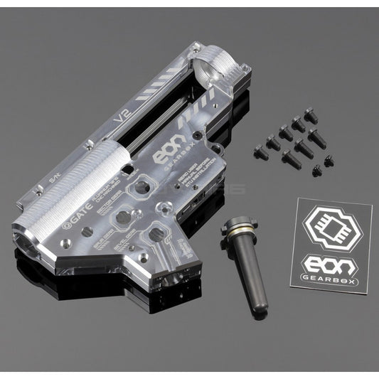 GATE CNC Aluminium Gearbox EON V2 ( 8 mm) - Silver