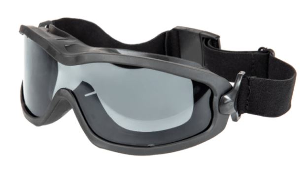 FMA Goggles single layer – Black tinted (Tamsinto stiklo)