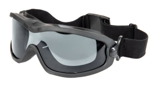 FMA Goggles single layer – Black tinted (Tamsinto stiklo)