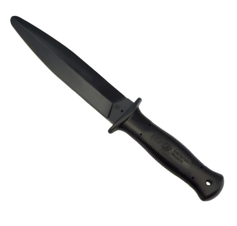 Plastic Training Knife, Pointed Tip (Hard) - Black