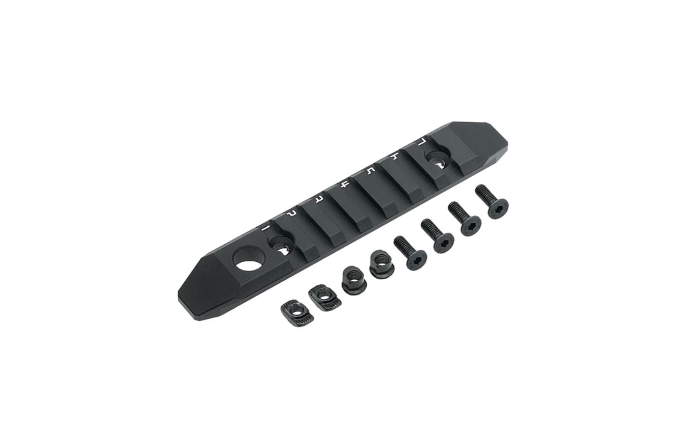 7-slot aluminium rail MLOCK/KEYMOD -black [WADSN]